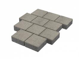  Тротуарная плитка Stellard Квадрат 200х200х60 мм Белый мрамор: внешний вид